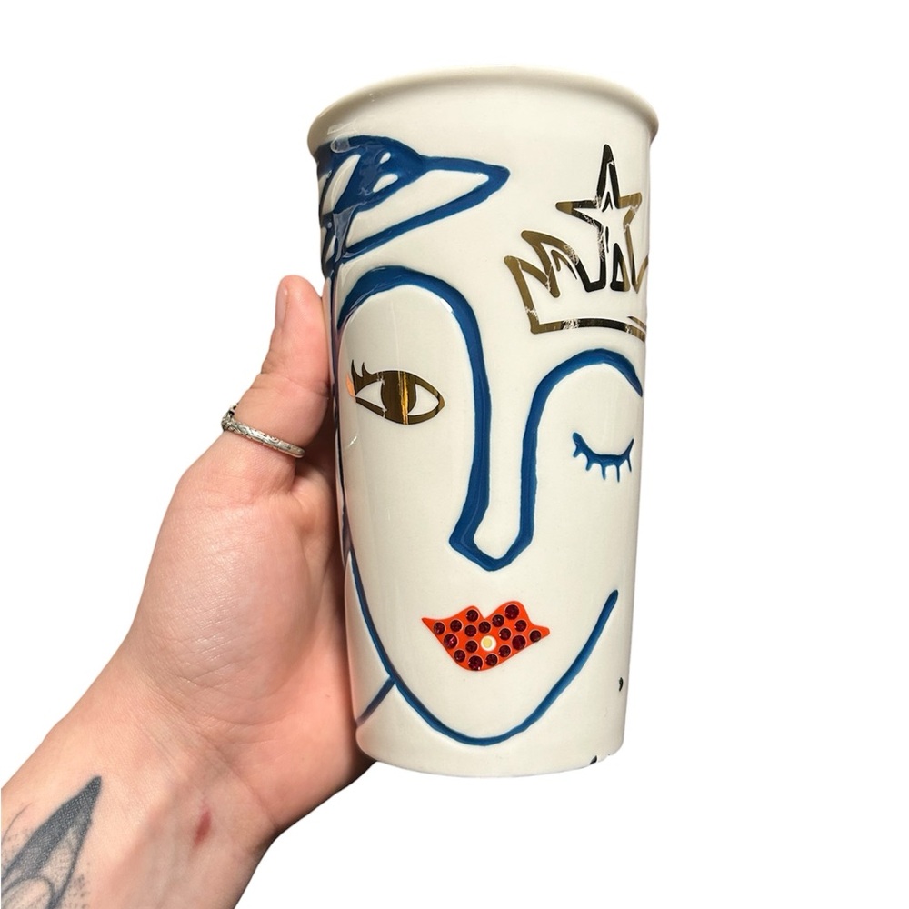 2016 Starbucks Anniversary Siren Tumbler 10oz Ceramic Travel Mug